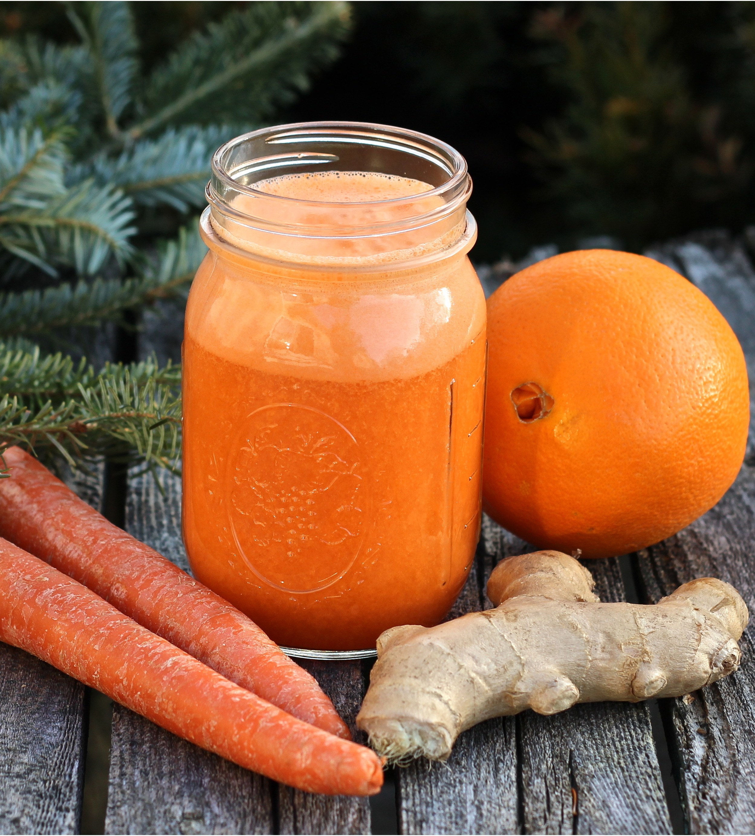 CARROT, ORANGE, PINEAPPLE AND GINGER